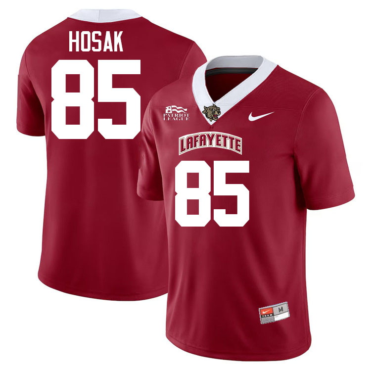 Lafayette Leopards #85 Ethan Hosak College Football Jerseys,Uniforms-Red